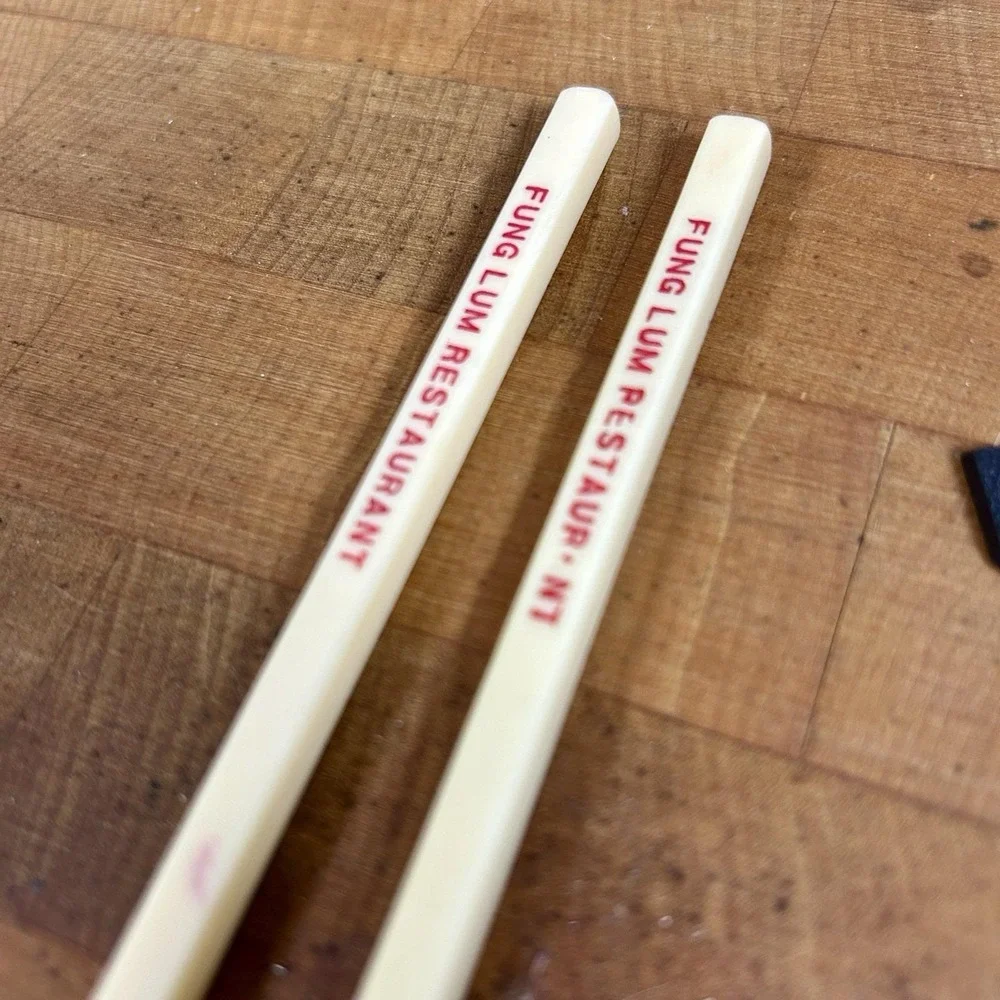 Fung Lum Restaurant California Chinese Chopsticks Vintage Memorabilia